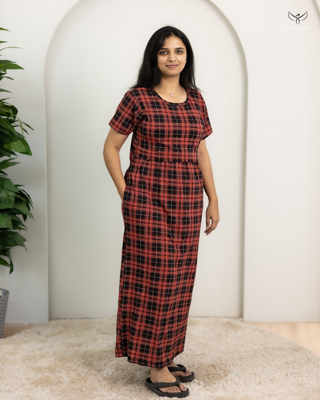 Aishu8  SoftCotton Full Length Maternity Loungewear