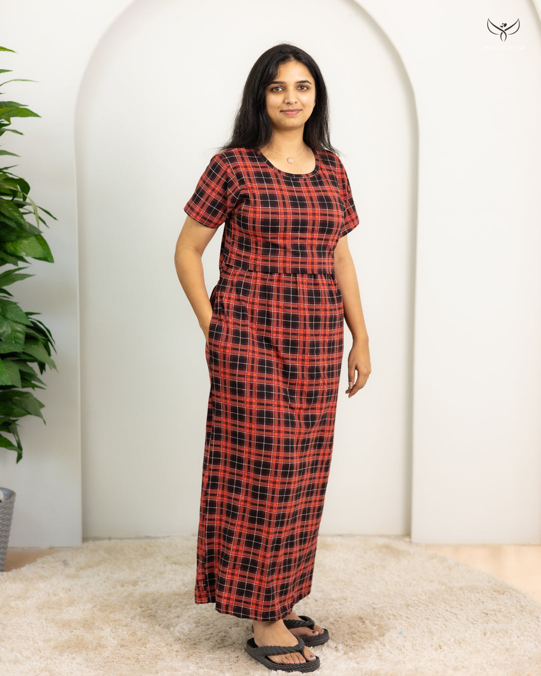 Aishu8  SoftCotton Full Length Maternity Loungewear