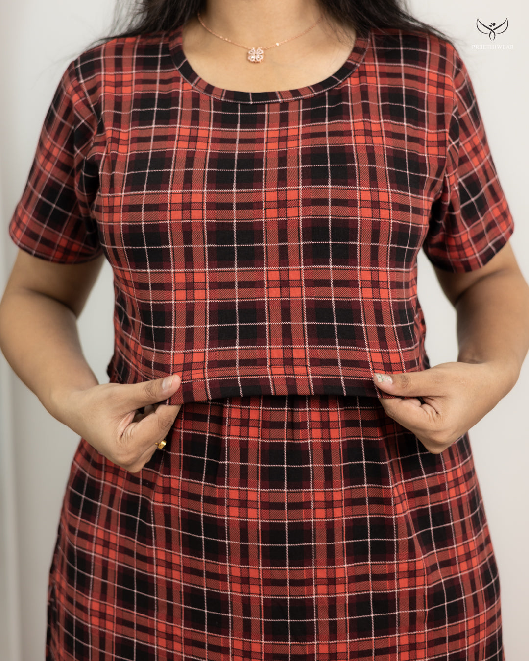 Aishu8  SoftCotton Full Length Maternity Loungewear