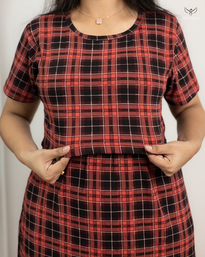 Aishu8  SoftCotton Full Length Maternity Loungewear