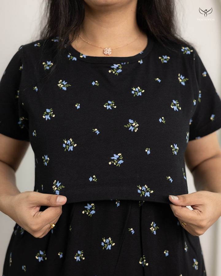 Karthika4  SoftCotton Full Length Maternity Loungewear