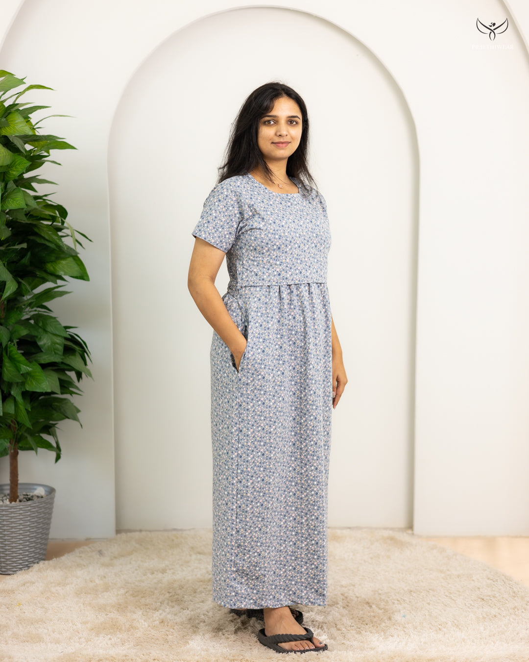 Saipa  SoftCotton Full Length Maternity Loungewear