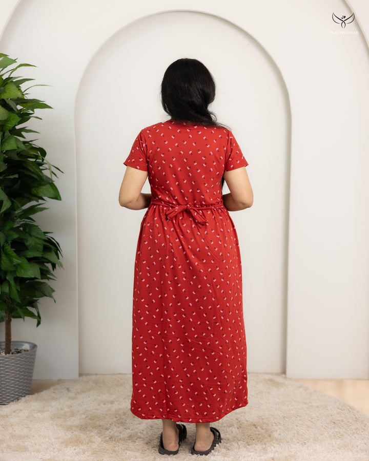 Krithi  SoftCotton Full Length Maternity Loungewear