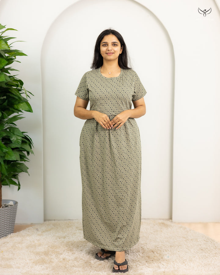 Vani3  SoftCotton Full Length Maternity Loungewear