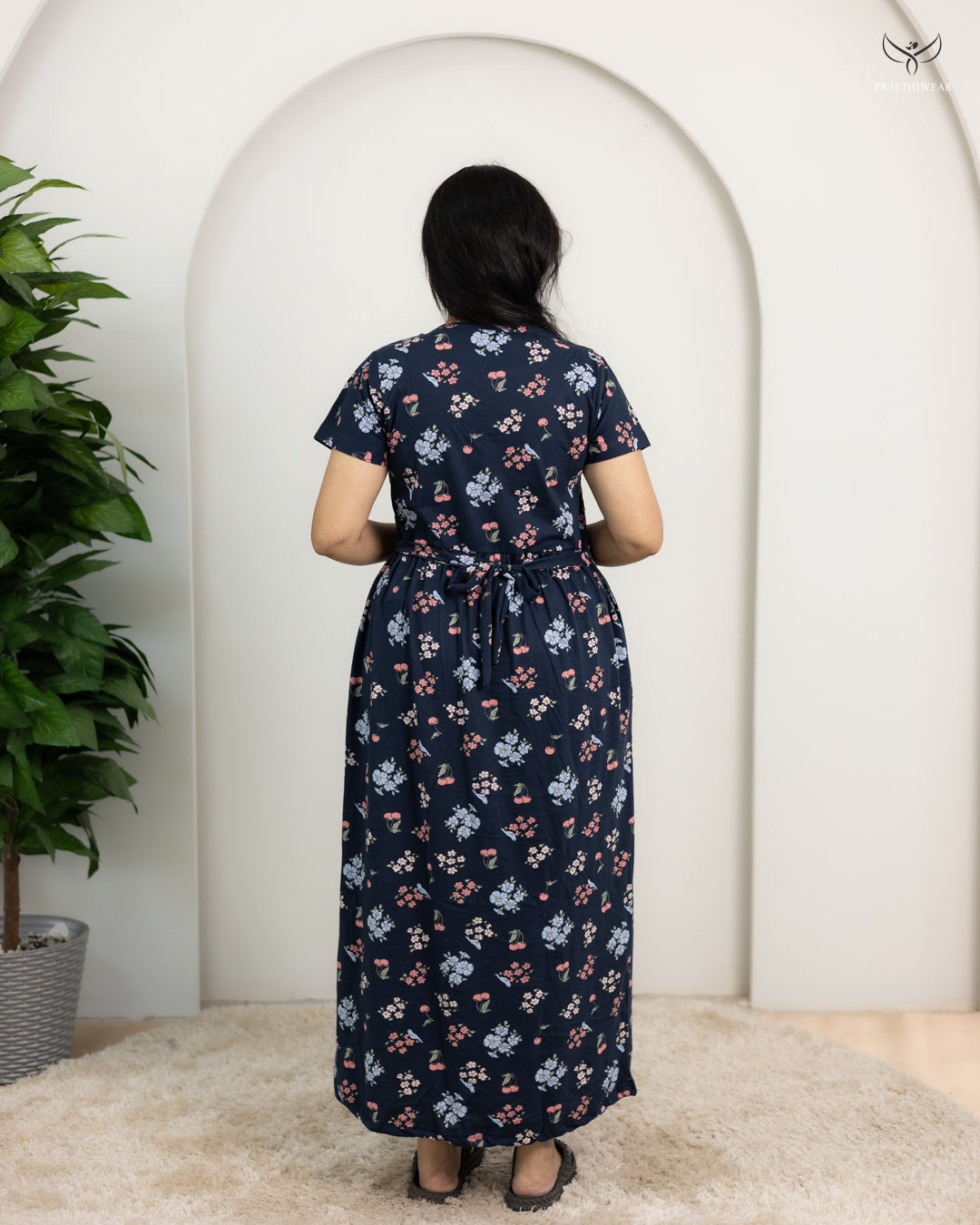 Leela3  SoftCotton Full Length Maternity Loungewear