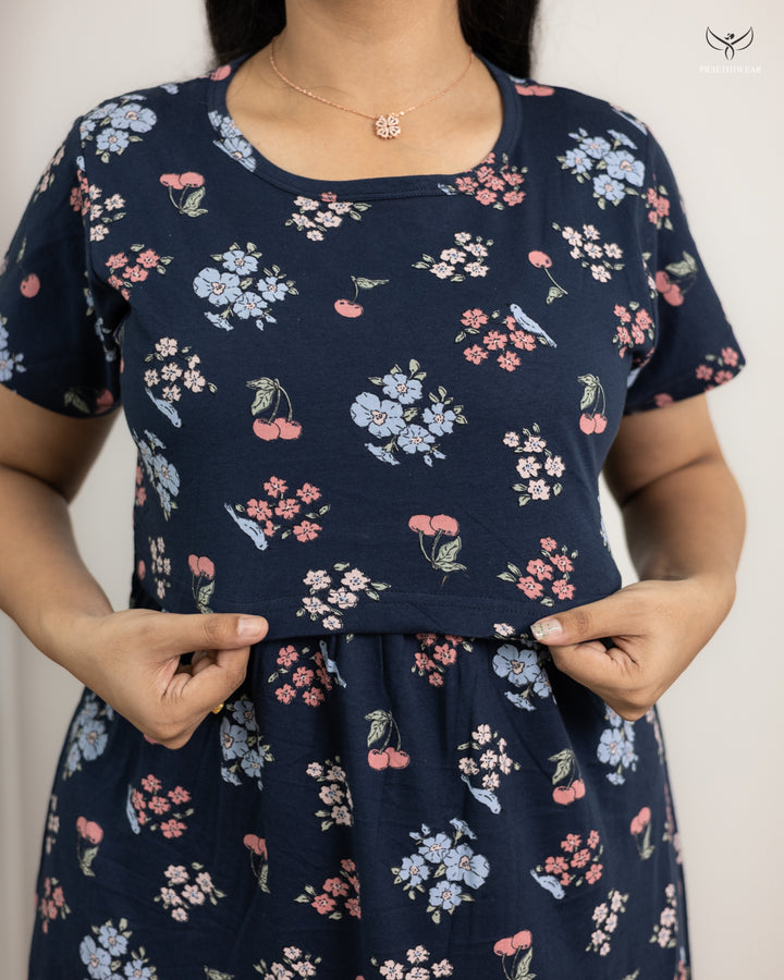 Leela3  SoftCotton Full Length Maternity Loungewear