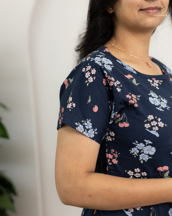 Leela3  SoftCotton Full Length Maternity Loungewear