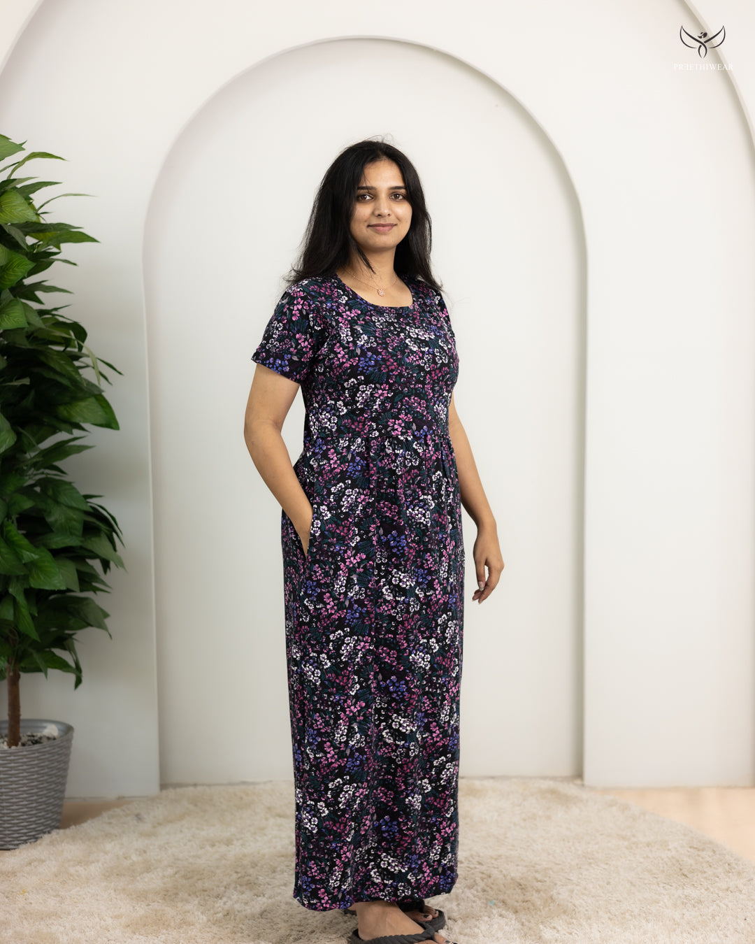 Ganga2  SoftCotton Full Length Maternity Loungewear