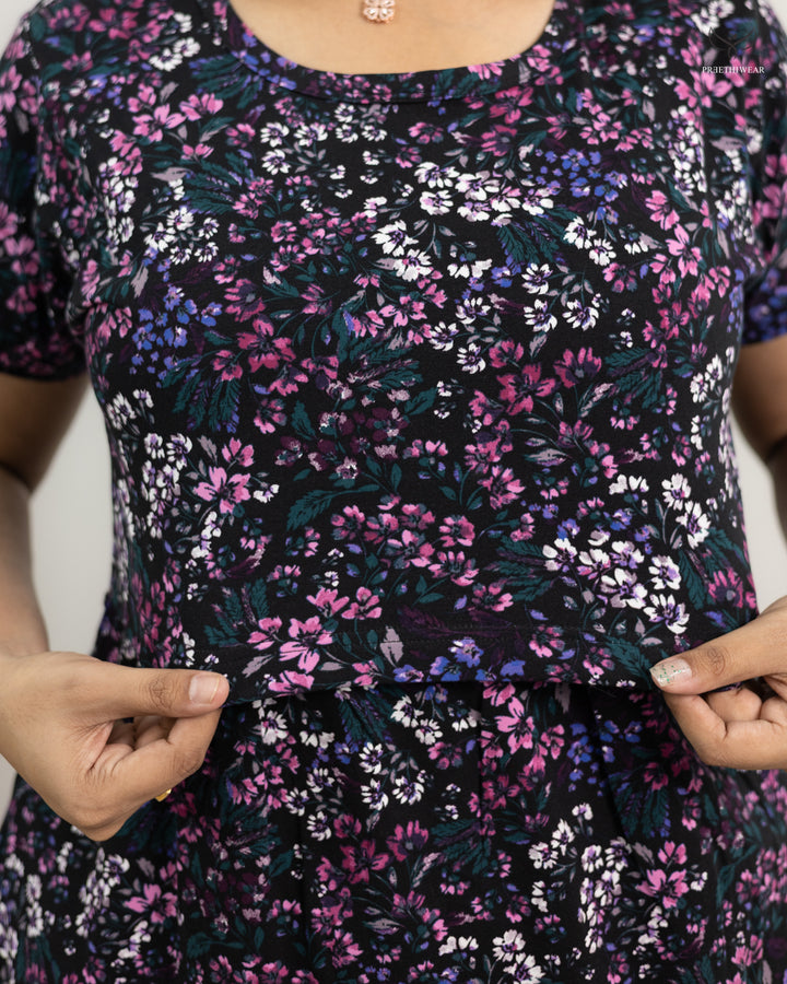 Ganga2  SoftCotton Full Length Maternity Loungewear