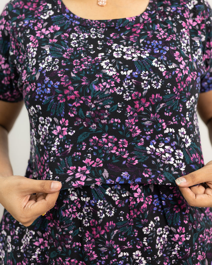 Ganga2  SoftCotton Full Length Maternity Loungewear