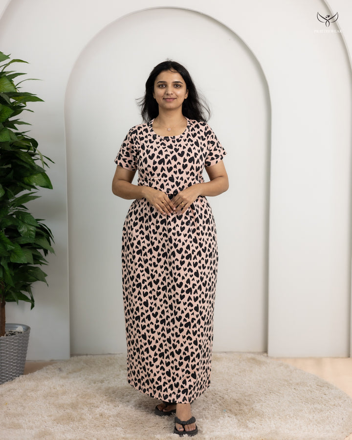 Johitha  SoftCotton Full Length Maternity Loungewear