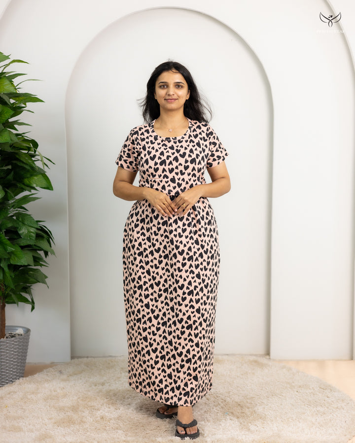 Johitha  SoftCotton Full Length Maternity Loungewear