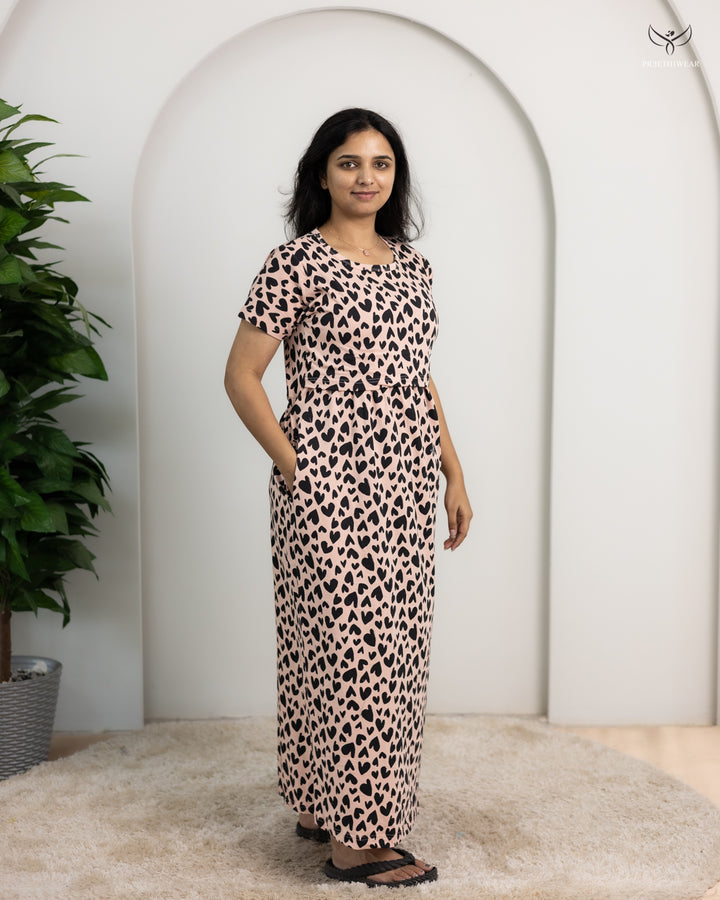 Johitha  SoftCotton Full Length Maternity Loungewear