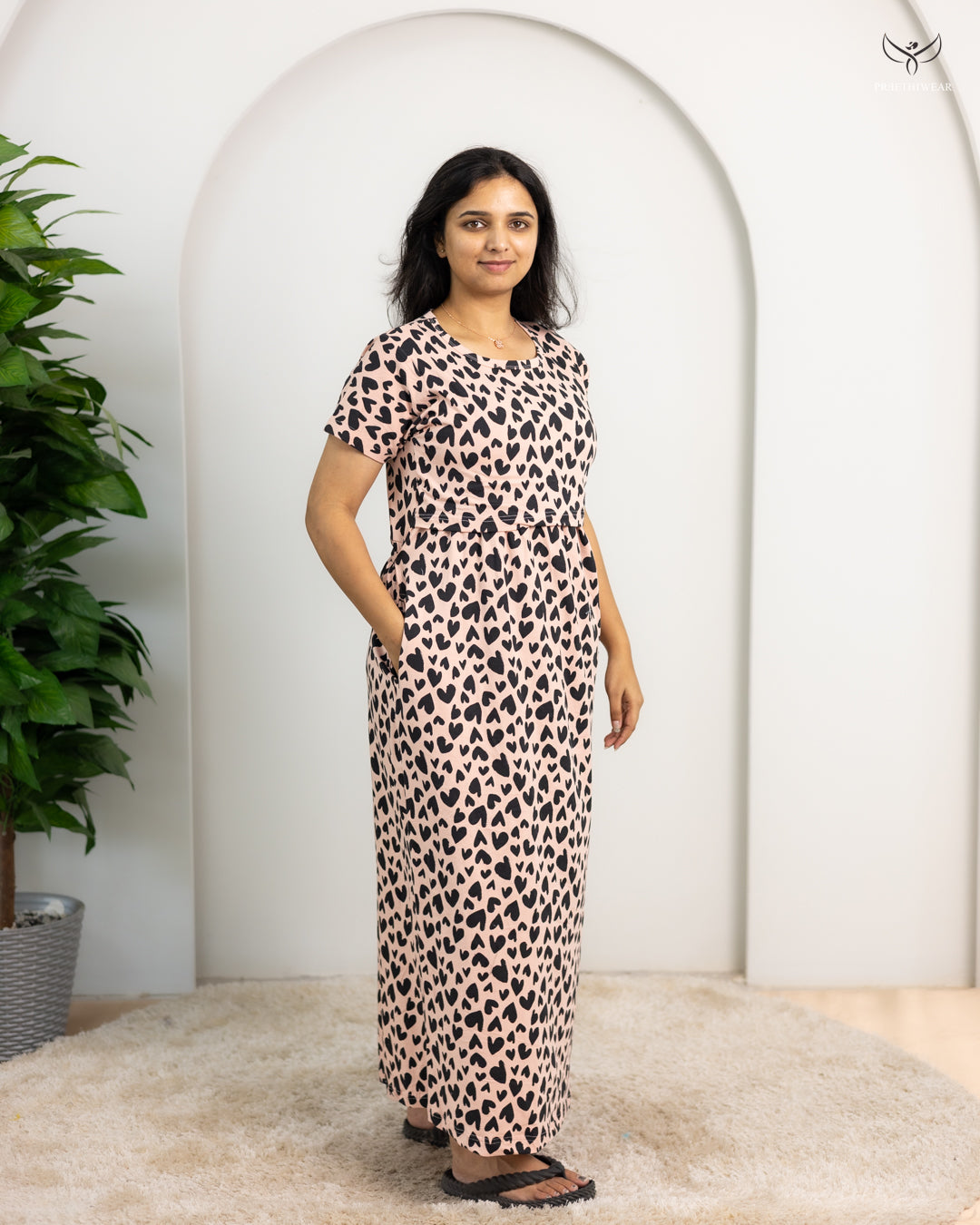 Johitha  SoftCotton Full Length Maternity Loungewear