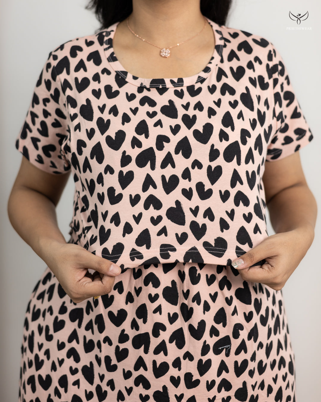 Johitha  SoftCotton Full Length Maternity Loungewear