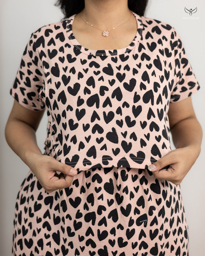 Johitha  SoftCotton Full Length Maternity Loungewear