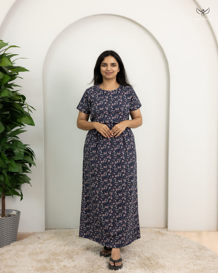 Thizhal SoftCotton Full Length Maternity Loungewear