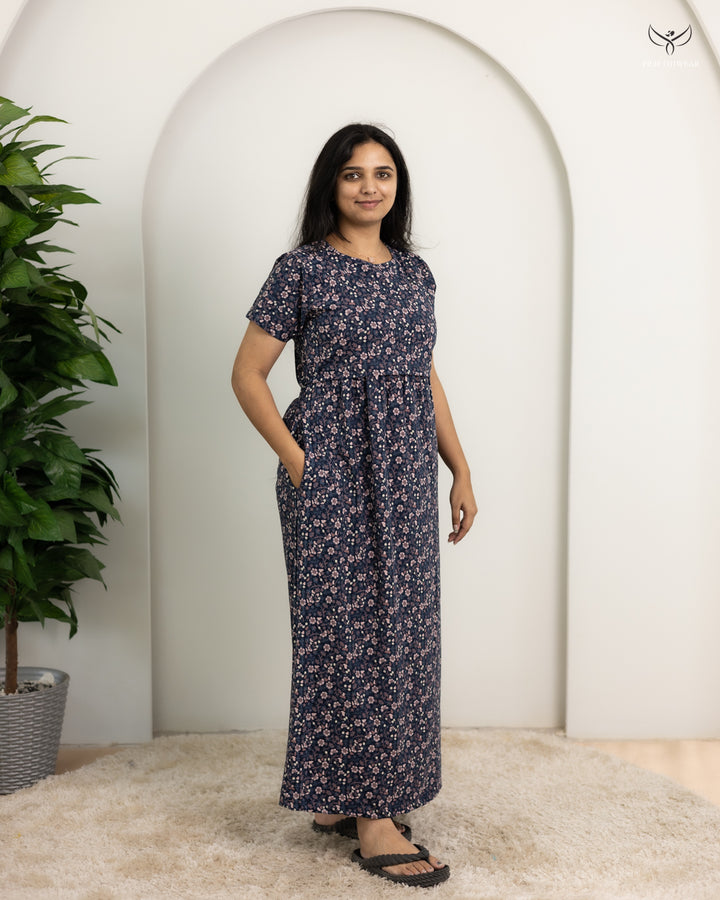Thizhal SoftCotton Full Length Maternity Loungewear