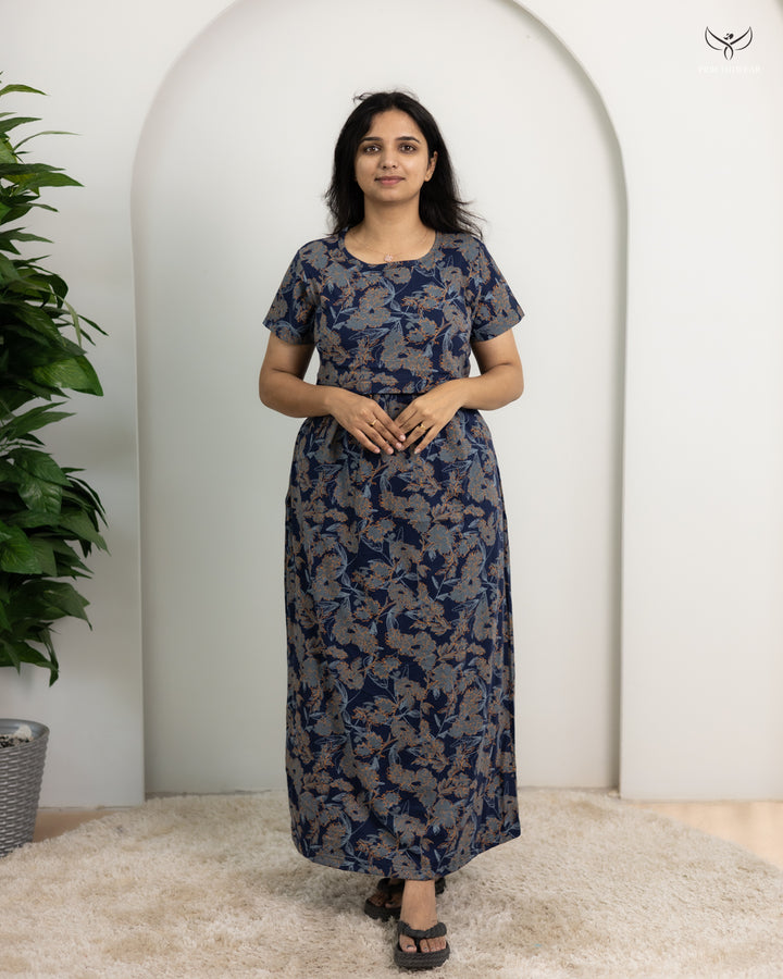 Nithina SoftCotton Full Length Maternity Loungewear