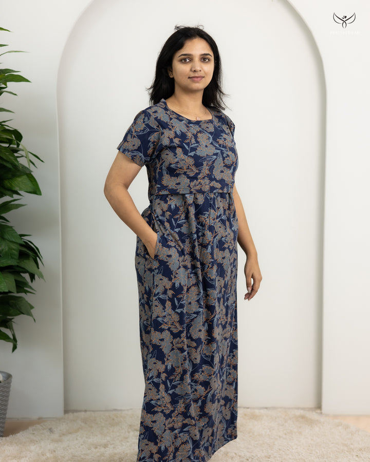 Nithina SoftCotton Full Length Maternity Loungewear
