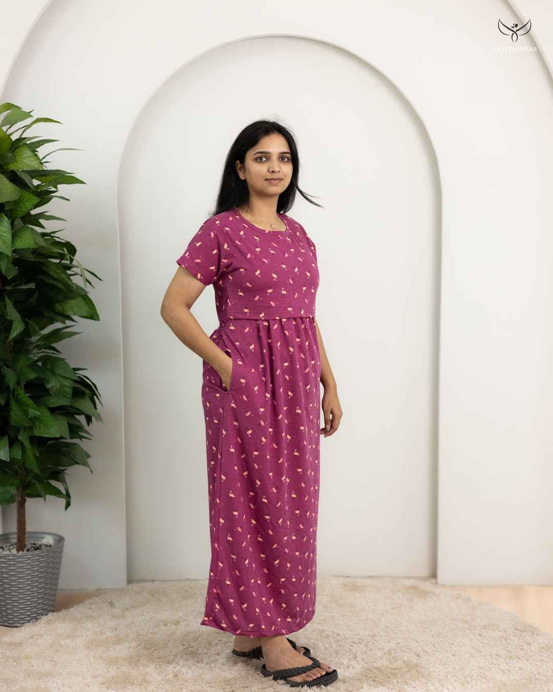 Ranjitha SoftCotton Full Length Maternity Loungewear