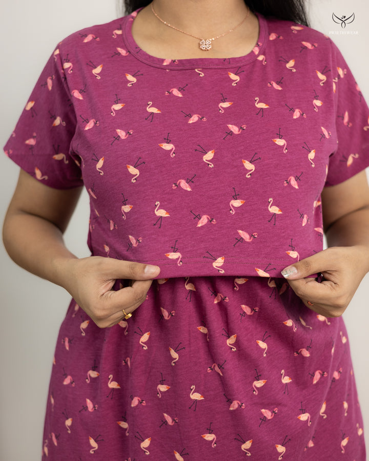 Ranjitha SoftCotton Full Length Maternity Loungewear
