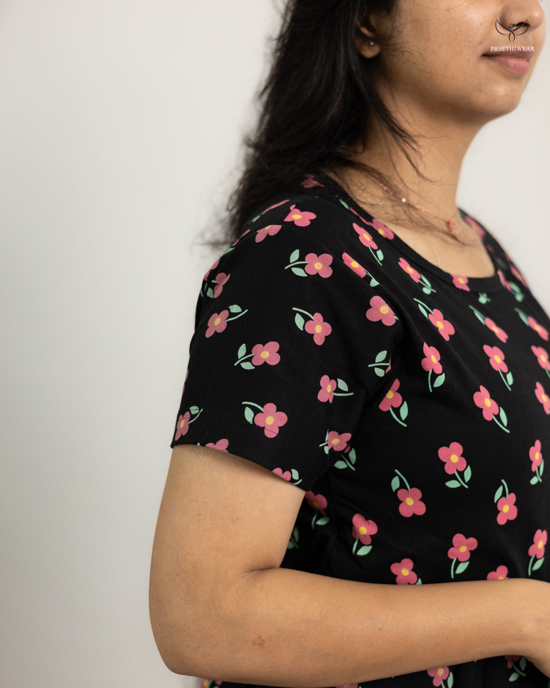 Anjali1 SoftCotton Full Length Maternity Loungewear