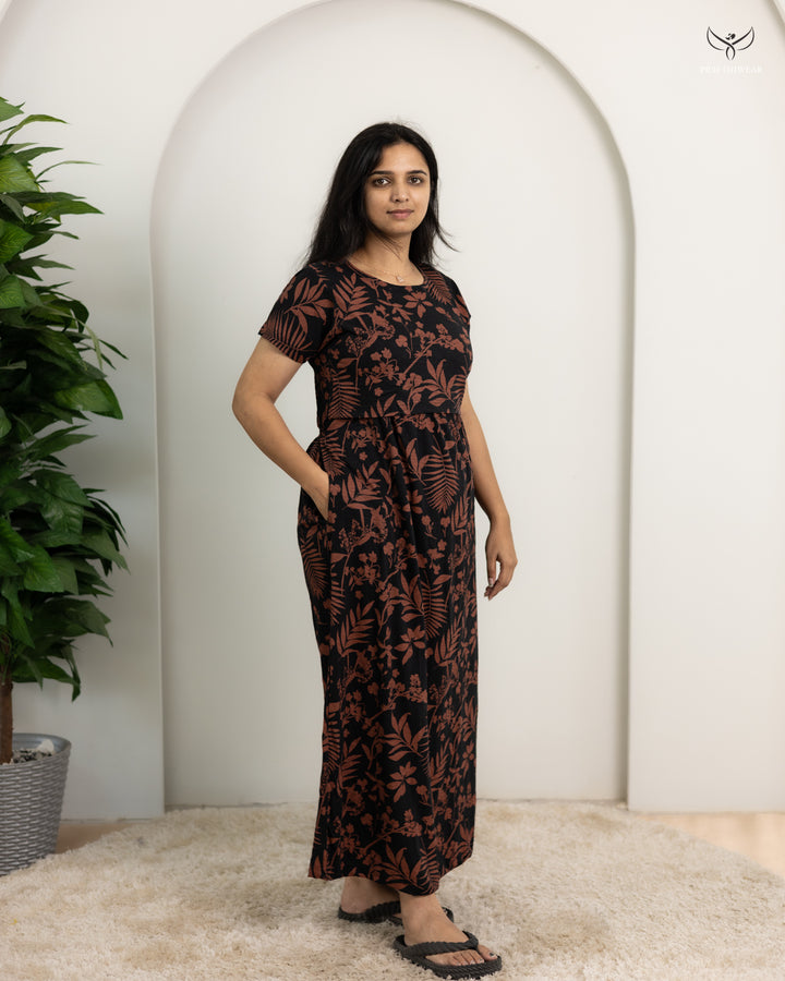 Jeeva2  SoftCotton Full Length Maternity Loungewear