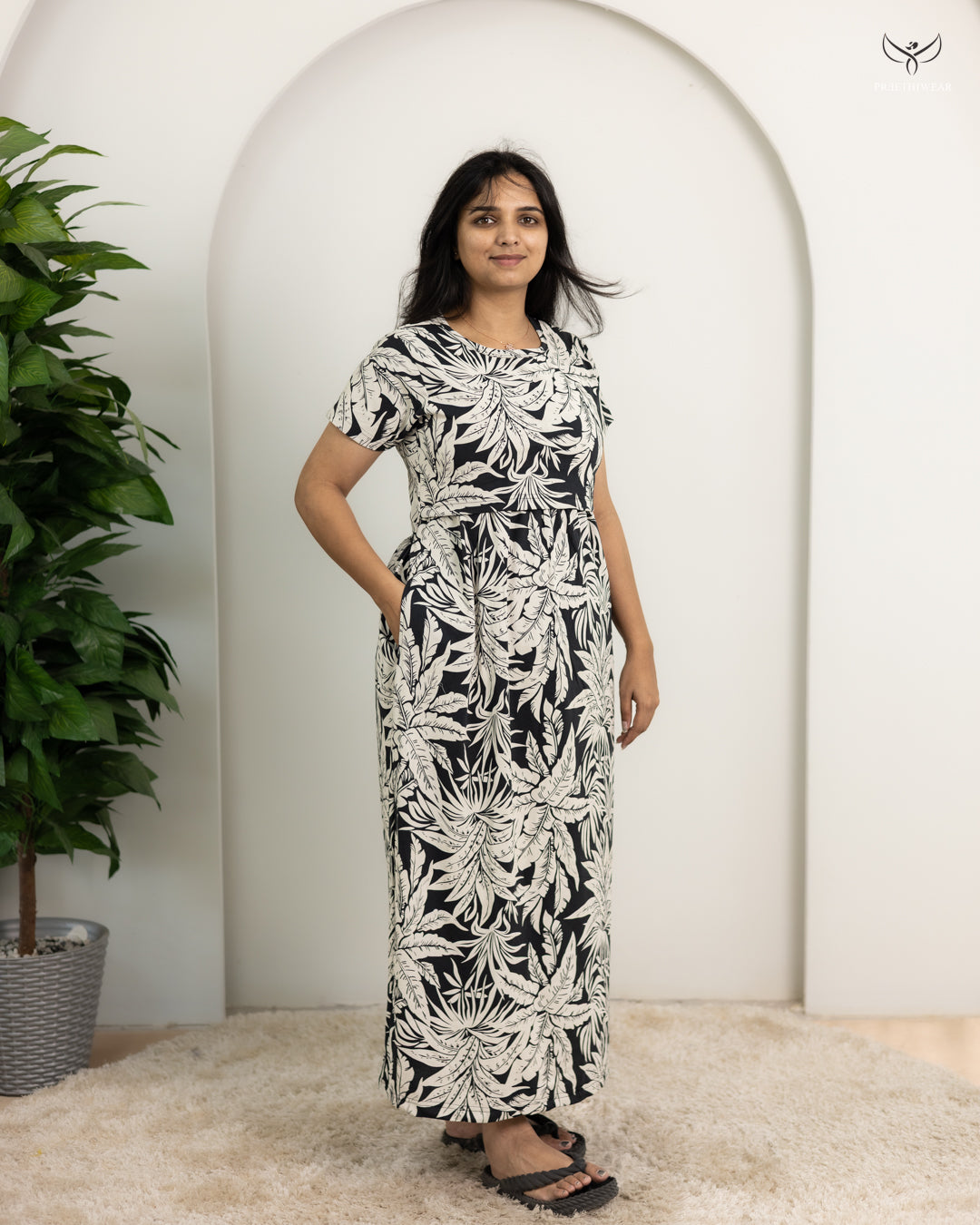 Bhavana SoftCotton Full Length Maternity Loungewear