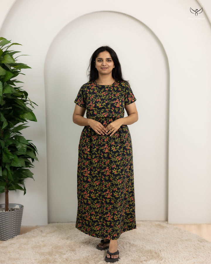 Medha2  SoftCotton Full Length Maternity Loungewear