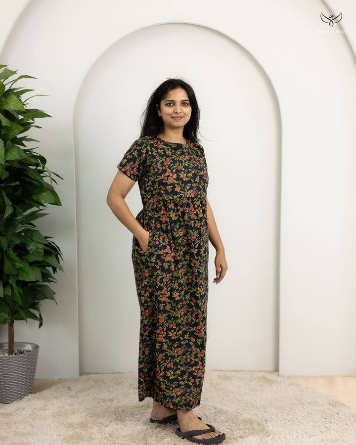 Medha2  SoftCotton Full Length Maternity Loungewear