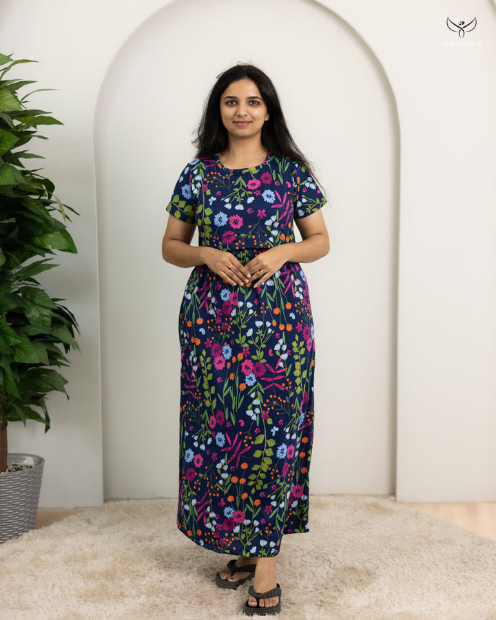 Veni6  SoftCotton Full Length Maternity Loungewear