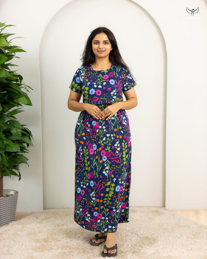 Veni6  SoftCotton Full Length Maternity Loungewear