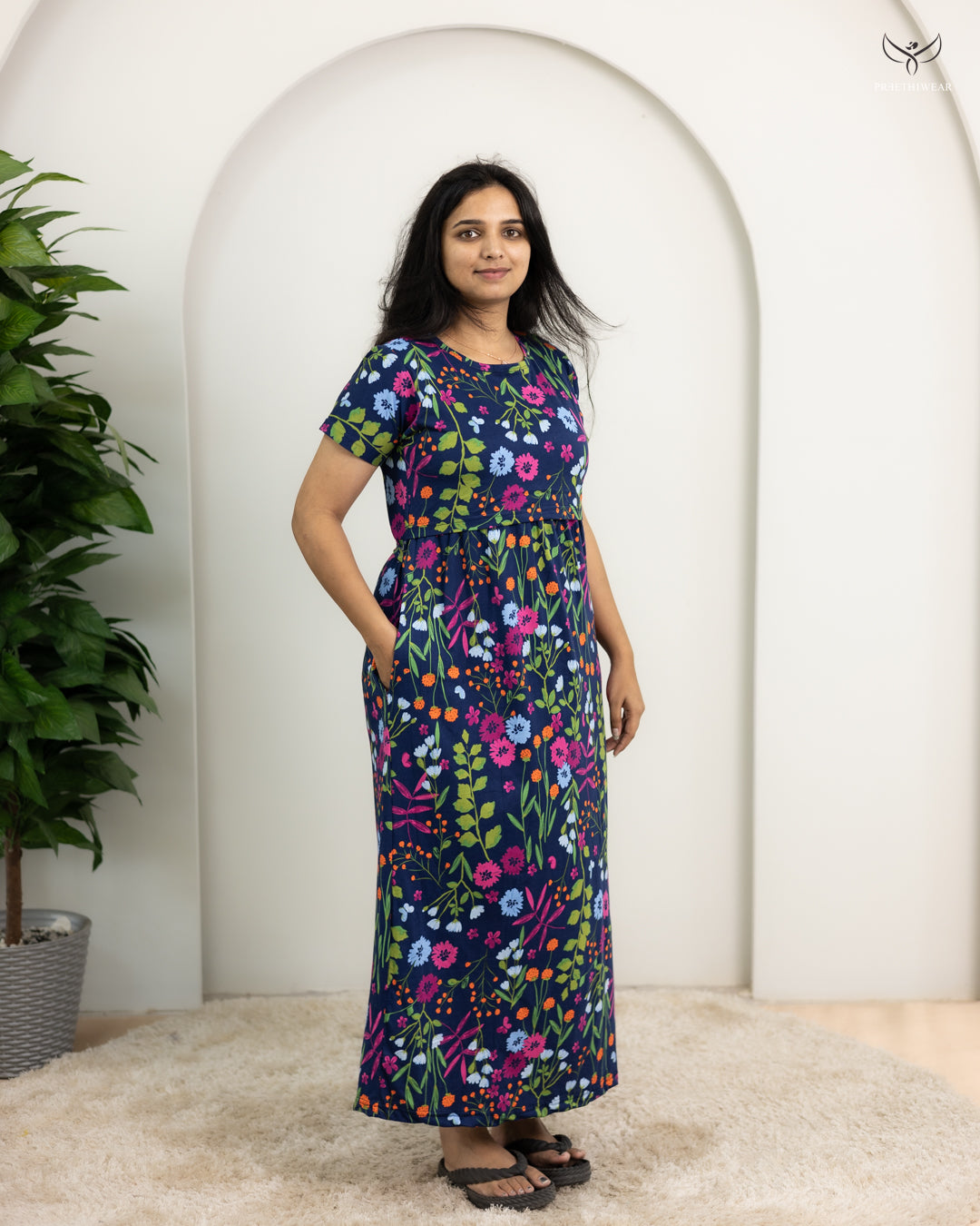 Veni6  SoftCotton Full Length Maternity Loungewear