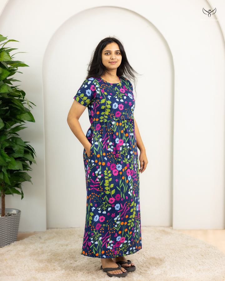 Veni6  SoftCotton Full Length Maternity Loungewear