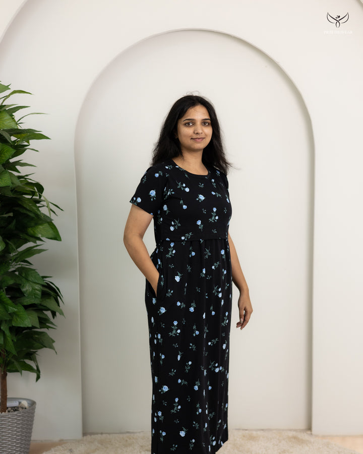 Sweetlin SoftCotton Full Length Maternity Loungewear