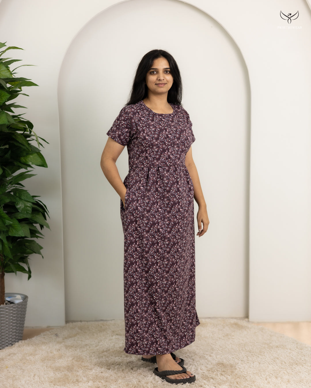 Sruti  SoftCotton Full Length Maternity Loungewear