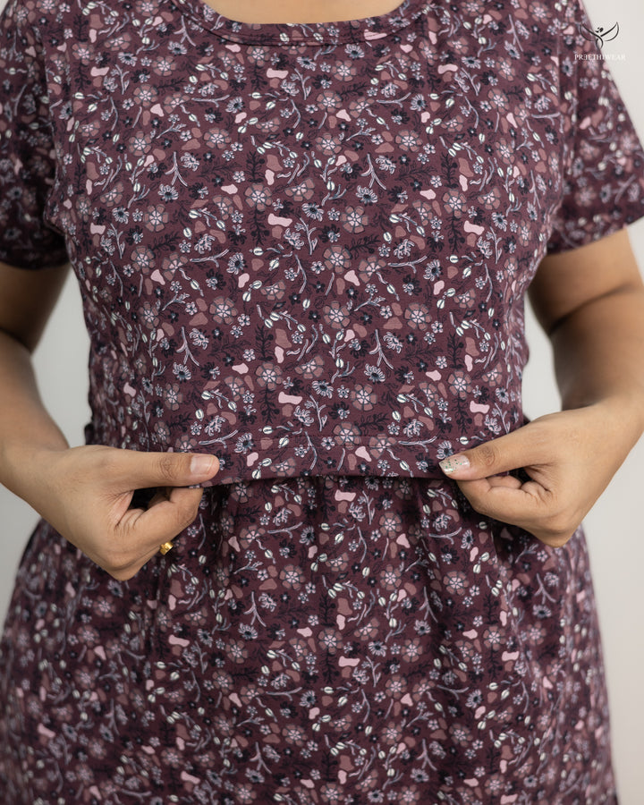 Sruti  SoftCotton Full Length Maternity Loungewear