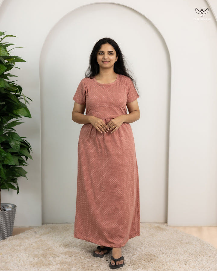 Kajol  SoftCotton Full Length Maternity Loungewear