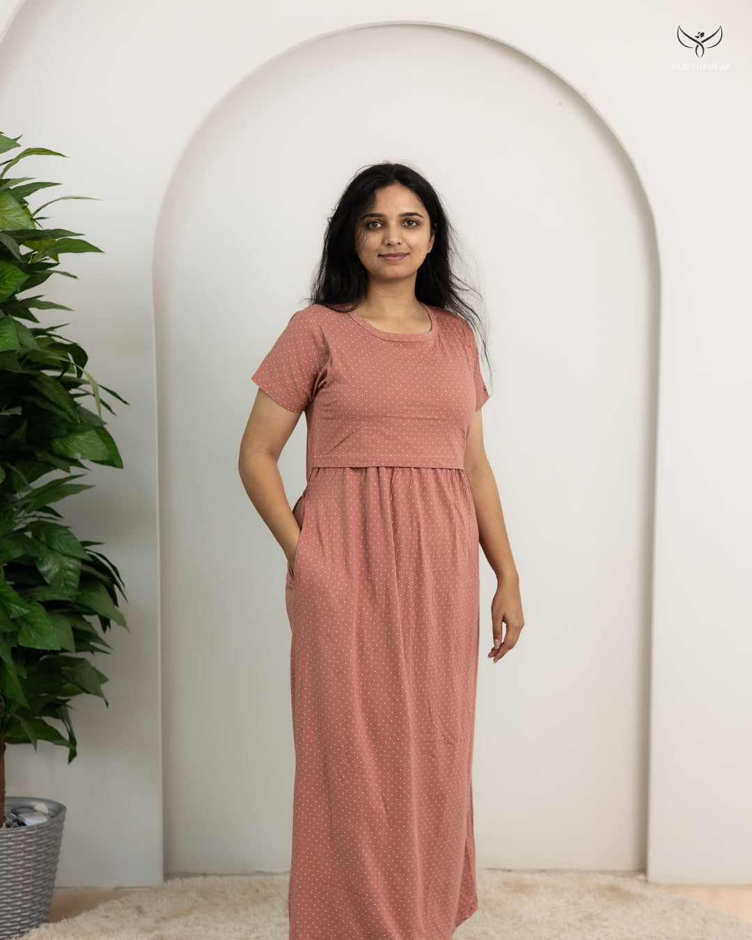 Kajol  SoftCotton Full Length Maternity Loungewear