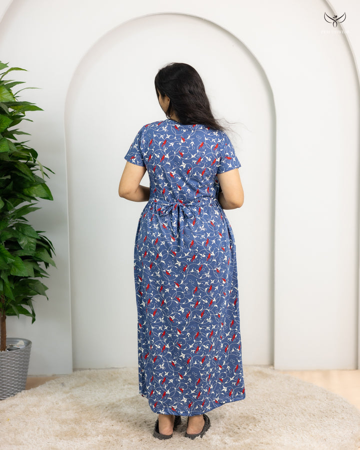Mahitha  SoftCotton Full Length Maternity Loungewear