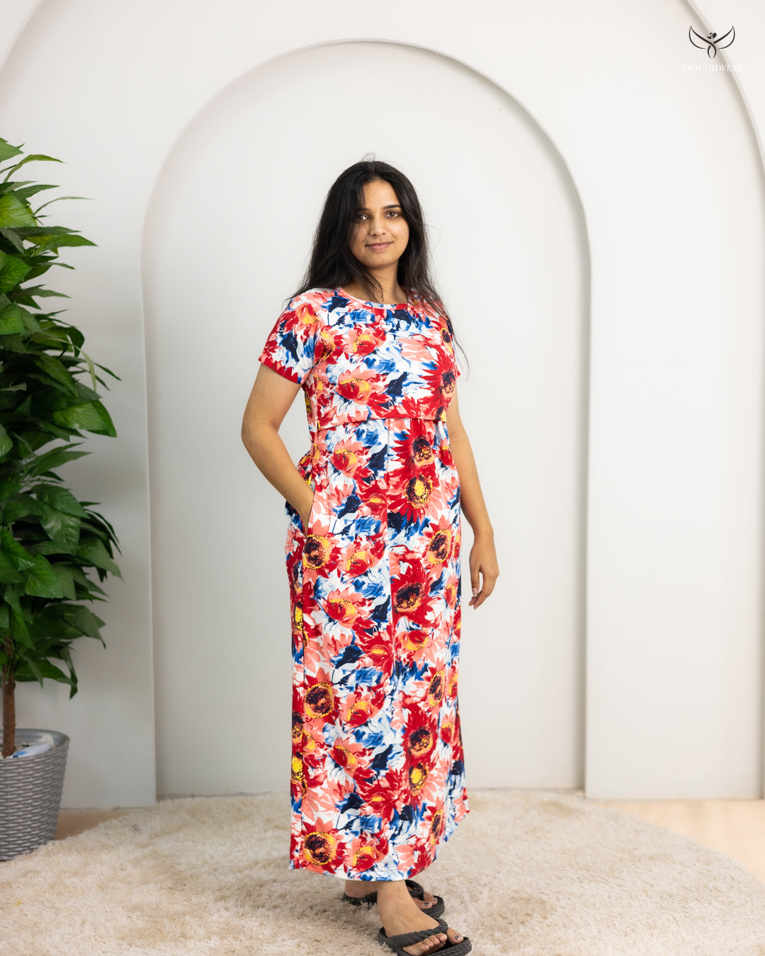 Pritam SoftCotton Full Length Maternity Loungewear