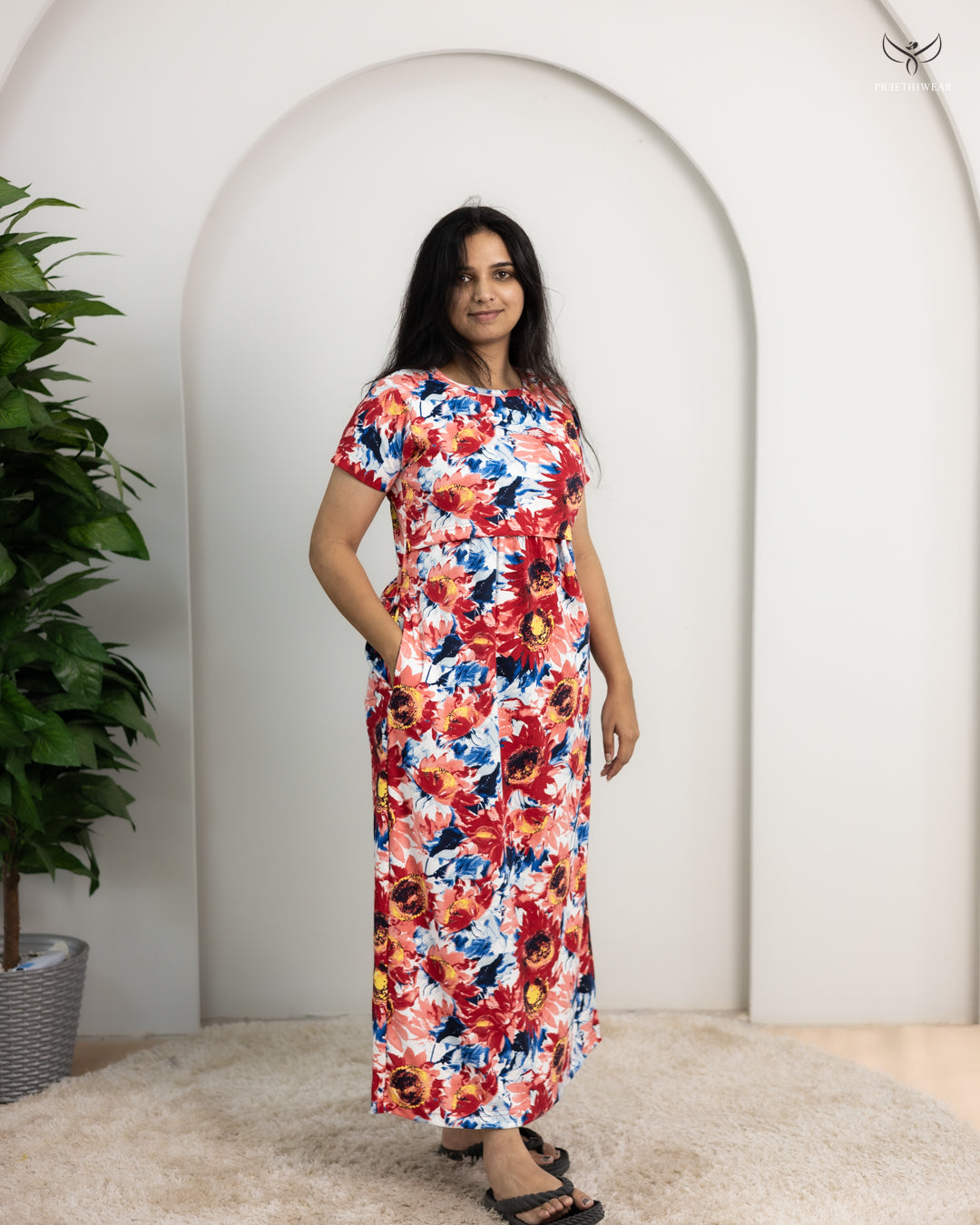 Pritam SoftCotton Full Length Maternity Loungewear