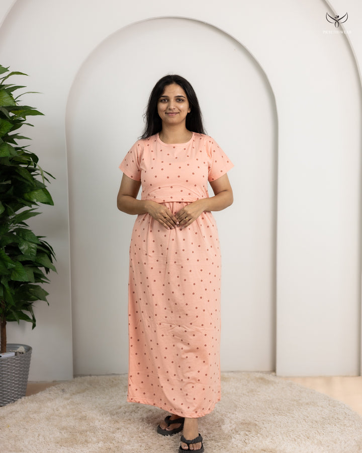 Vennila1  SoftCotton Full Length Maternity Loungewear
