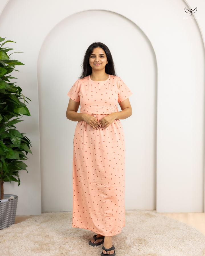 Vennila1  SoftCotton Full Length Maternity Loungewear