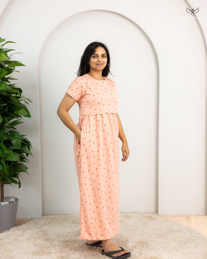 Vennila1  SoftCotton Full Length Maternity Loungewear