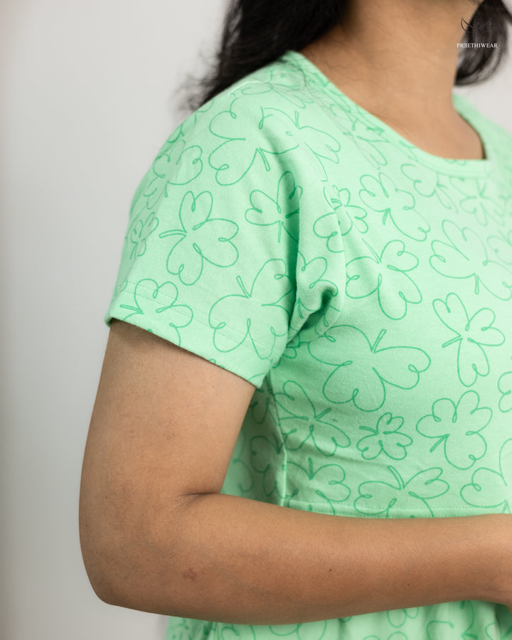 Geetha1  SoftCotton Full Length Maternity Loungewear
