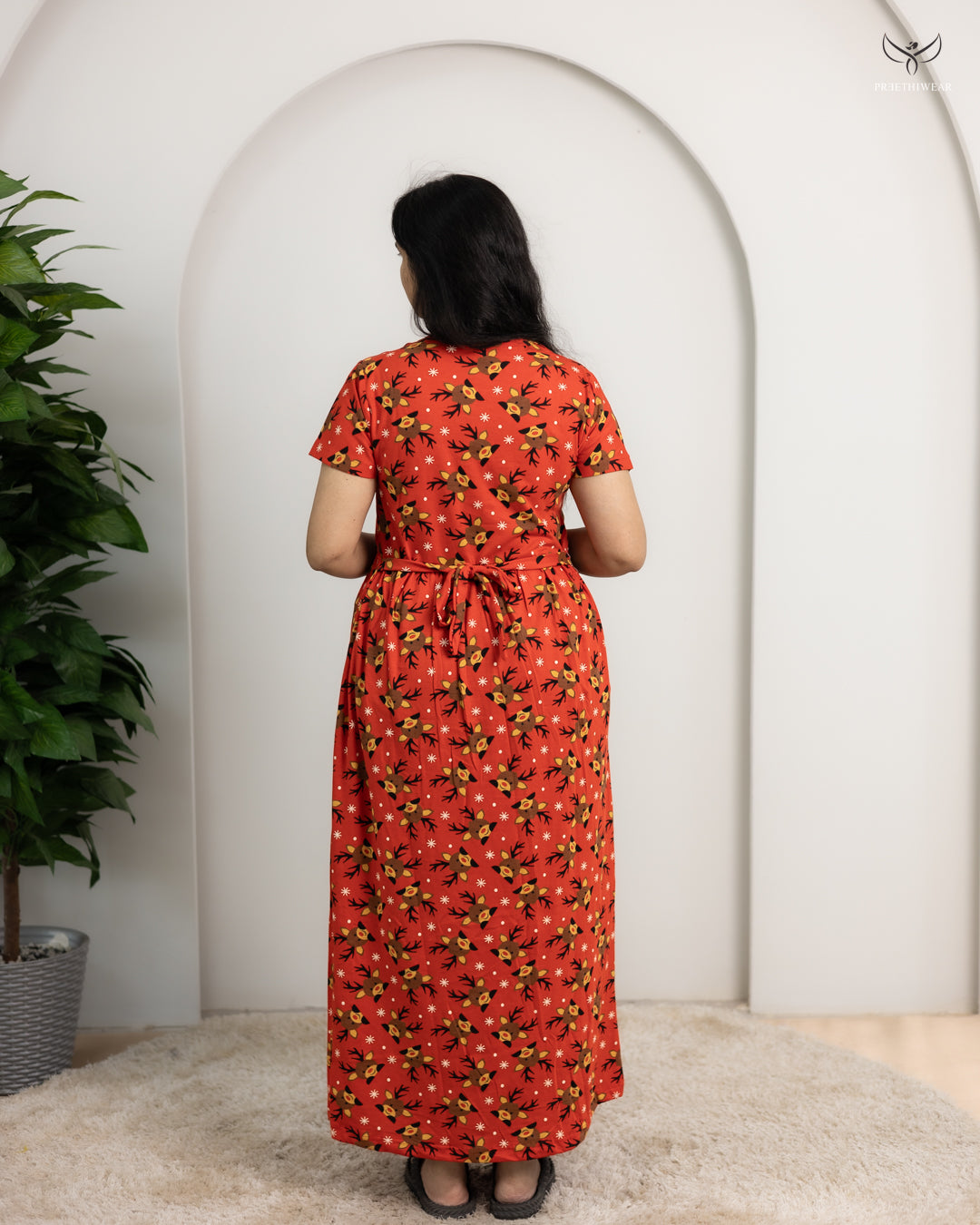 Usha2  SoftCotton Full Length Maternity Loungewear
