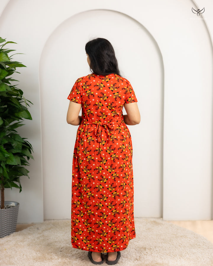 Usha2  SoftCotton Full Length Maternity Loungewear