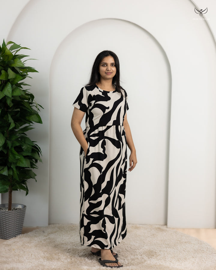 Lune SoftCotton Full Length Maternity Loungewear